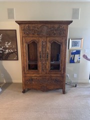 Vintage Rare Solid Wood Armoire