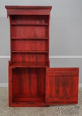 LF60777: Shaker Style Country Red Painted Finish Hutch