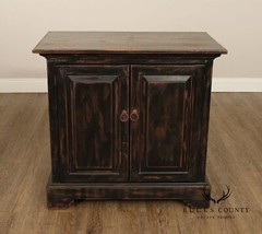 Rustic Farmhouse Style Distress Painted Storage Cupboard
