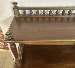 Antique Louis XVI French Walnut Sheet Music Cabinet Entryway Display Storage