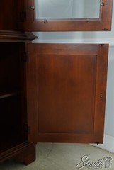 F65808EC: Mahogany Large 3 Section TV Entertainment Bookcase Unit