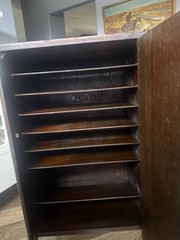 🌟 Antique 1920s Art Deco Music Roll Cabinet by The Udell Works