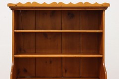 Farmhouse Antique Carved Pine Cupboard or Display Cabinet #55760