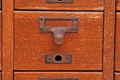 Vintage 50s Index Card Cabinet Gaylord Bros. Stockton California USA 6.Z