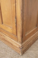 Antique English Pine Cupboard Armoire Cabinet Wardrobe Pantry Linen Victorian