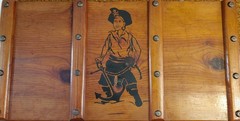 Strand Quality Chest. Hazel Novelty Cabinet Co. Pirate Themed wooden toy box