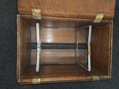 Antique Yawman & Erbe Wood File Box 20″ x 13″ x 11″