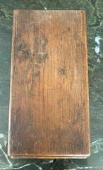 Vtg Antique Sayers Systems Single Oak Wood Drawer Index File Cabinet 15″x 8”x 6”