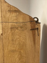 Primitive Handmade Wood Wall Cupboard Iron Hardware Medicine Cabinet Mexico