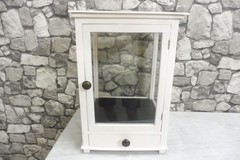 Mid Century wooden Showcase Cabinet Small Cabinet Bathroom Cabinet Shabby chic