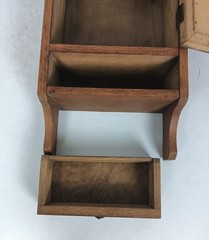 wall hanging vintage wooden medicine apothecary shaving cabinet with beveled gla