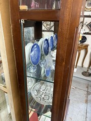 65094 Mahogany Side Loading Curio China Cabinet