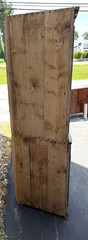 19th Century European Paint Decorated Two Part Bow Front Corner Cupboard