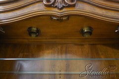 L61527EC: KARGES French Louis XV Style Walnut China Cabinet