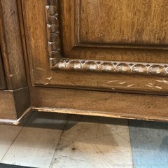 Auffrey & Co Fine French Furniture China Cabinet Solid Carved Wood Tons Storage