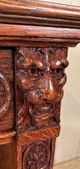Antique Oak 3-Tier Open Server