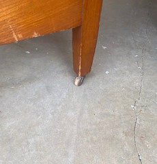 Antique Oak commode cabinet