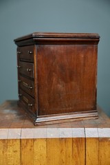 Antique Apothecary Cabinet watchmaker Tool Box Wood drawer chest vintage