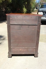 Fancy Burl Walnut Victorian Credenza Cabinet with Drawer ~ Ca.1880