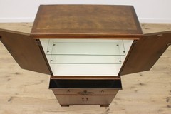 Art Deco Vintage Mahogany Medical Bath Cabinet, Hamilton #55261