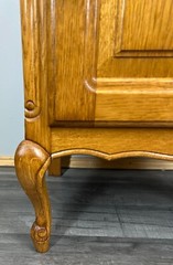 Bedside Tables Pair – French oak Louis XVI Vintage Nightstands Cabinets Lot 3517