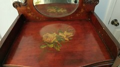 Toilet Cabinet French Hand-Painted, circa 1895 ANTIQUE