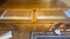 Antique Oak Dental Cabinet Vintage