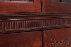 72808: BAKER Vintage Mahogany Bow Front China Cabinet