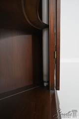68199: HENKEL HARRIS Mahogany 12 Pane Corner China Cabinet