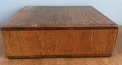 Vintage Oak Two Drawer Library Card File Cabinet Excellent Condition (B)
