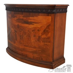 L69443: FRANCISCO MOLON Italian Inlaid Walnut Credenza Cabinet