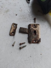 Original Wilson Kitchen Cabinet Door Ring Latch Hoosier Cabinet Lot # 750 A