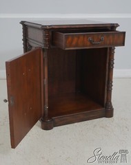64037EC: MAITLAND SMITH Distressed Mahogany 1 Drawer Cabinet