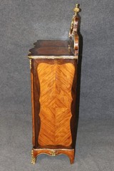 Antique 19th Century Louis XV Style Bronze Mounted Sevres Inset Cabinet Server