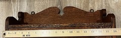 Antique Quarter Sawn Tiger Oak Medicine Cabinet Beveled Mirror Wall Cabinet