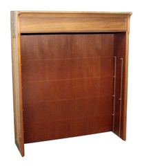 Commercial Wooden Drugstore Cabinet Hutch