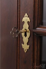 F71051: STICKLEY Chippendale Mahogany Corner China Cabinet