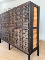 SALE Vintage One-of-a-Kind 200-Drawer Library Card Catalog Cabinet Library