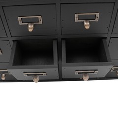 16 Drawers Vintage Tabletop Library Card Catalog Cabinet Apothecary Storage Box