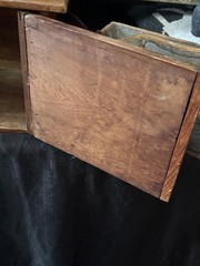ANTIQUE MINIATURE CHILDS PRIMITIVE WOODEN STEP BACK CUPBOARD KITCHEN PANTRY
