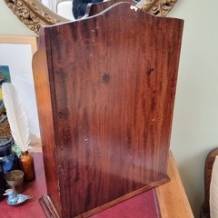 Antique victorian mahogany Mirrored Bathroom Kitchen Display Cabinet