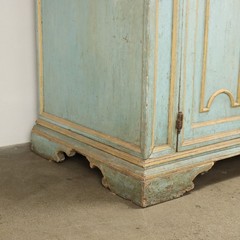 Antique Baroque Double-Body Cupboard Mid-18th Century Lacquered Woo Certified