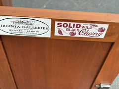 66652 Solid Cherry Henkel Harris Virginia Galleries Corner China Cabinet Curio