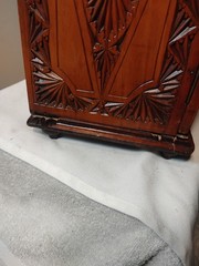 Fab Antique Arts & Crafts Wood Dutch Wall Cabinet Intricate Hd/Carved MUST SEE