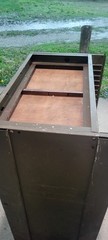 Hamilton Mfg. Co. Vintage Metal Cabinet With Wood Drawers