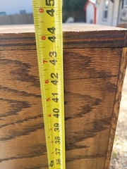 Antique 7 Drawer Wood Apothecary Cabinet Printers Typeset map file 16 x 18 x 44