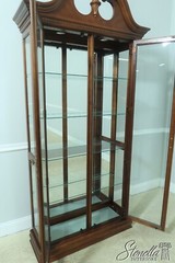 54445: PULASKI Beveled Glass 2 Door Cherry Curio Cabinet