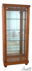 70889: HICKORY WHITE Genesis Collection Biedermeier Curio Cabinet