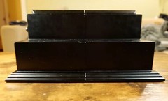 Classic Walnut Apothecary Stepped Drawer Organizer Bookend Excellent Condition