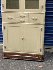 Antique Rare Art Deco Doctors Dental Medical Cabinet Apothecary Display Case